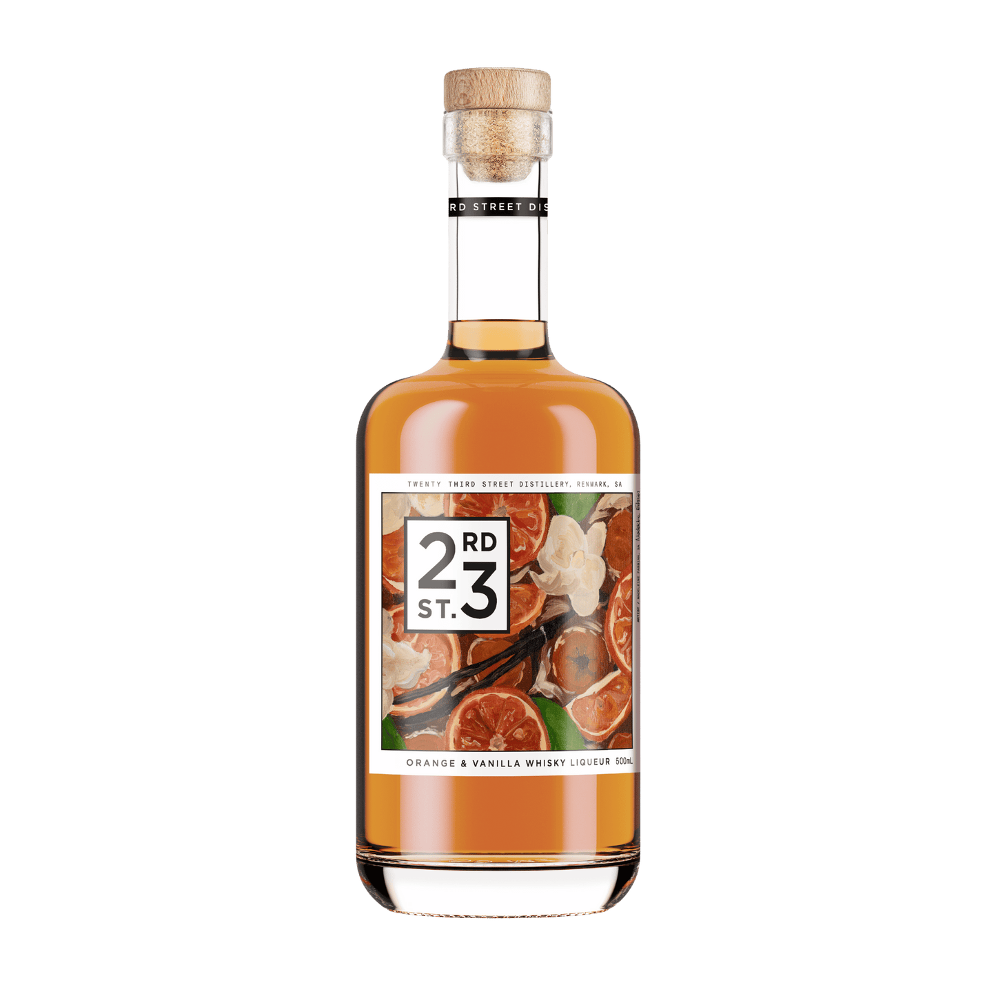 23rd Street Distillery Orange & Vanilla Whisky Liqueur, 500ml 30% Alc.