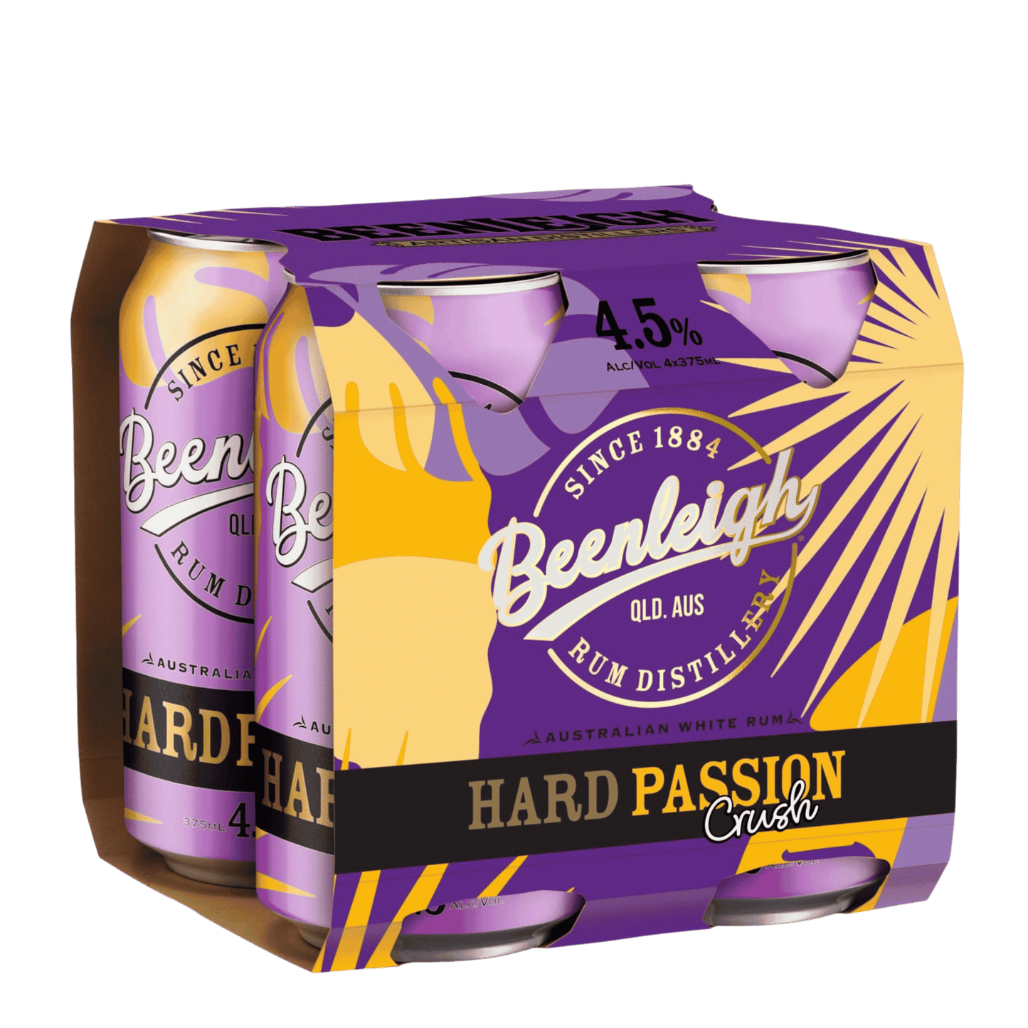Beenleigh Hard Passion Crush, 375ml 4.5% Alc - Premixed