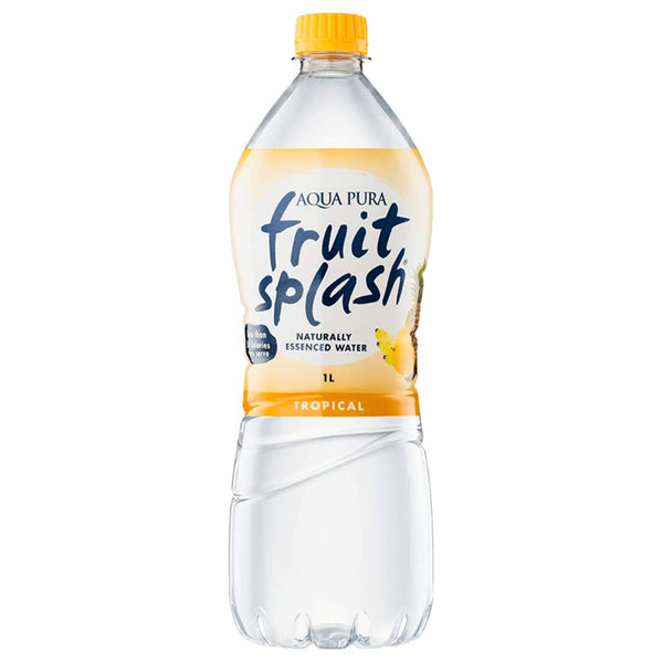 Aqua Pura Fruit Splash Tropical, 1Lt x 12 - Sippify