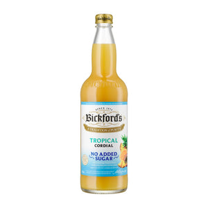 Bickford’s No Added Sugar Tropical Cordial 750ml - Cordial