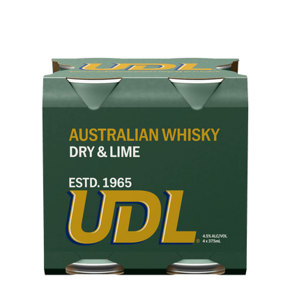 UDL Australian Whisky Dry & Lime 4.5% 375ml
