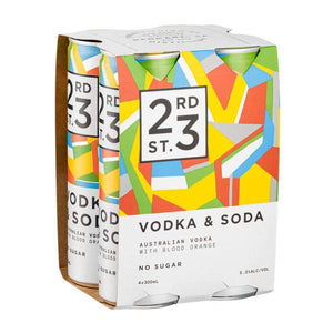23rd Street Distillery Australian Vodka & Soda, 4x300mL 5% Alc. - Sippify