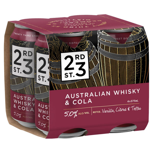 23rd Street Australian Whisky & Cola 375 5% Alc. - Premix