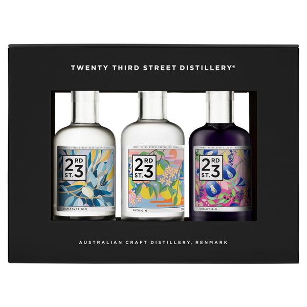 23rd Street Distillery Gin Gift Box, 3 x 200ml Limited Edition - Sippify