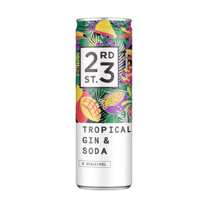 23rd Street Tropical Gin & Soda 4x300ml 5% Alc. - Gin &