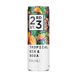 23rd Street Tropical Gin & Soda 4x300ml 5% Alc. - Gin &