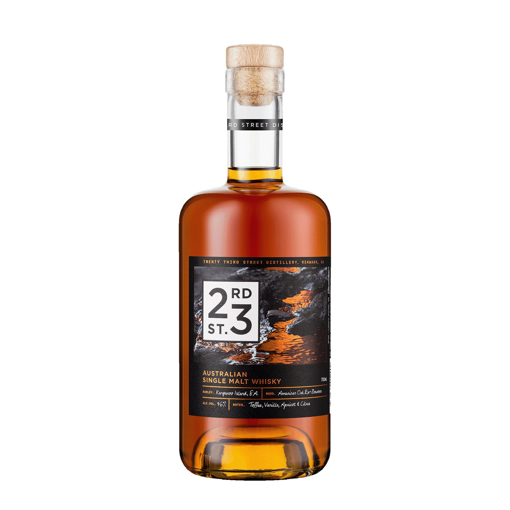 23rd Street Distillery Australian Single Malt Whisky, 700ml 46% Alc. - Whisky