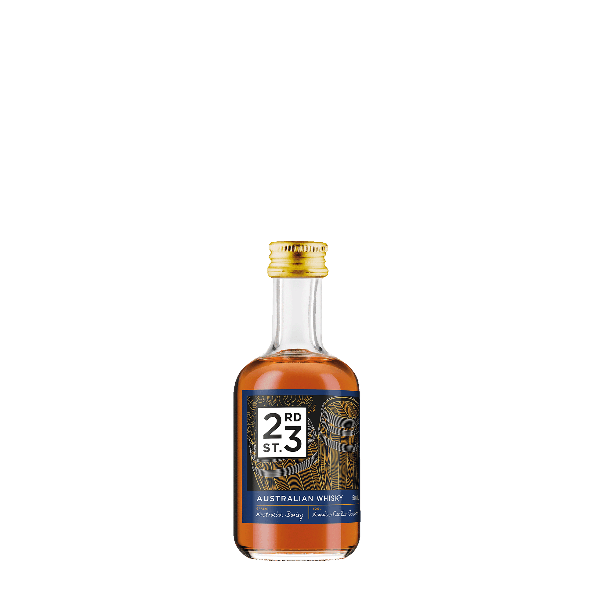 23rd Street Distillery Australian Whisky, 50ml 40% Alc - Whiskey