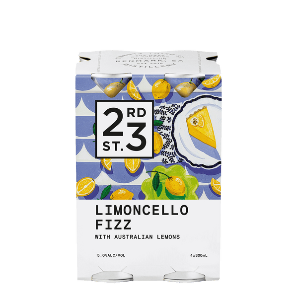 23rd Street Limoncello Fizz, 4x300mL 5% Alc - Liquor