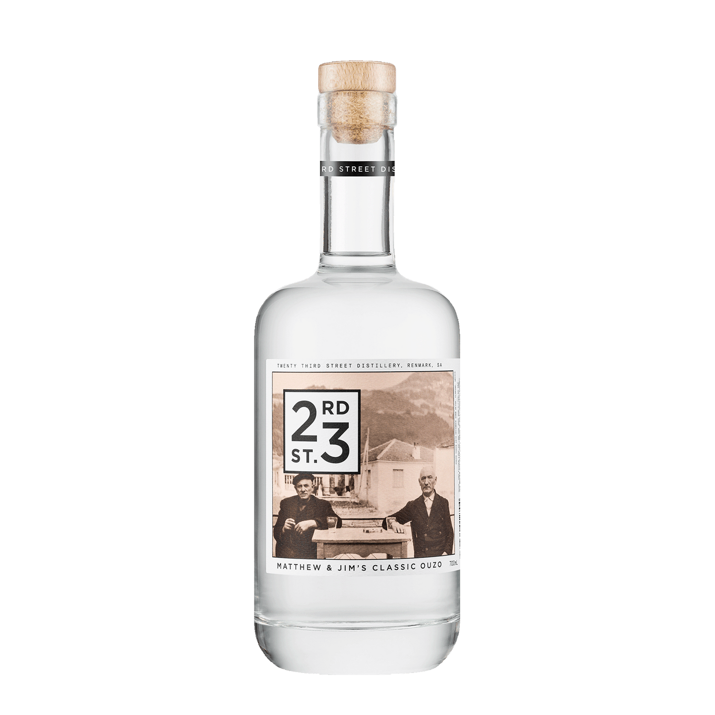 23rd Street Distillery Matthew & Jim's Classic Ouzo, 700ml 37% Alc - Liquor
