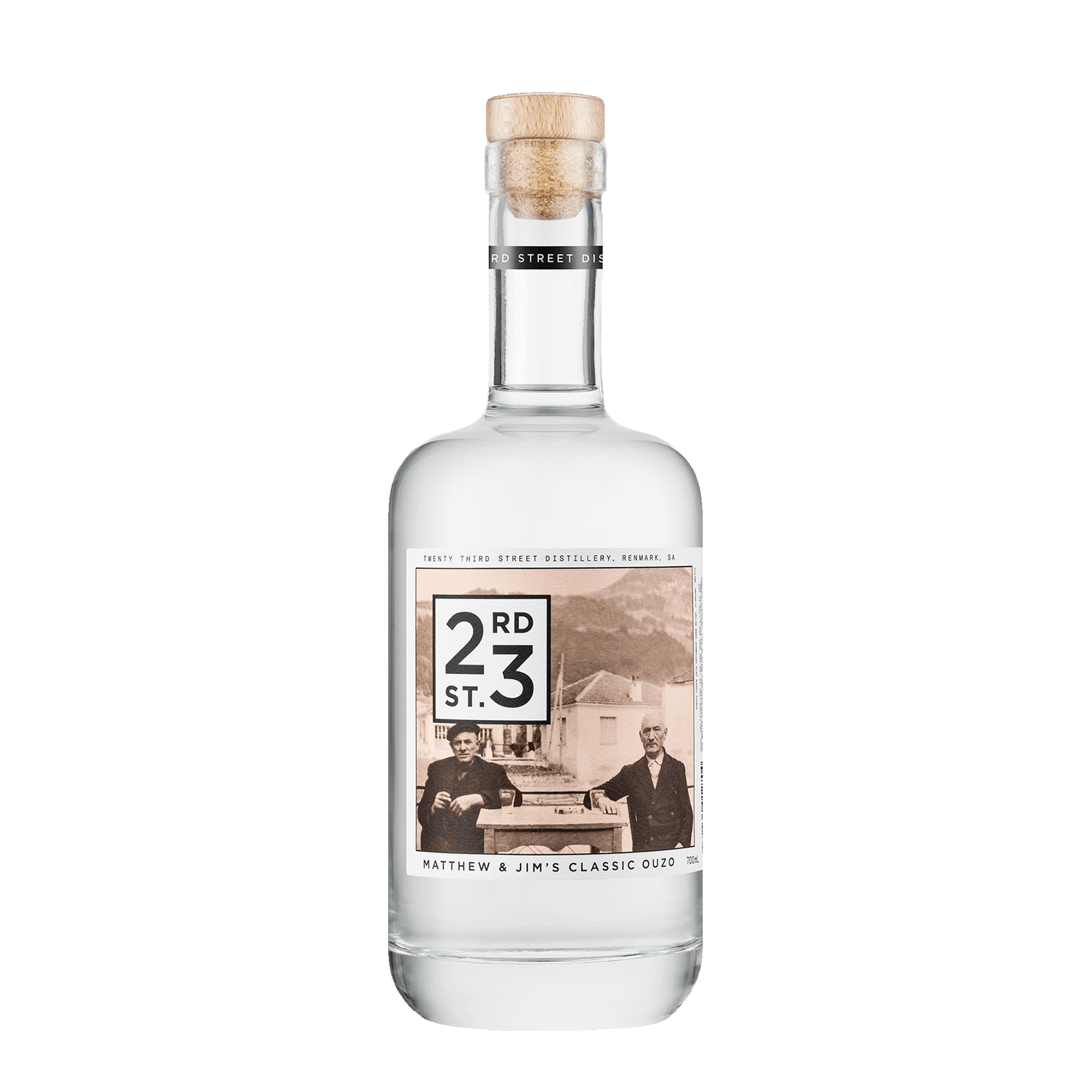 23rd Street Distillery Matthew & Jim's Classic Ouzo, 700ml 37% Alc - Liquor