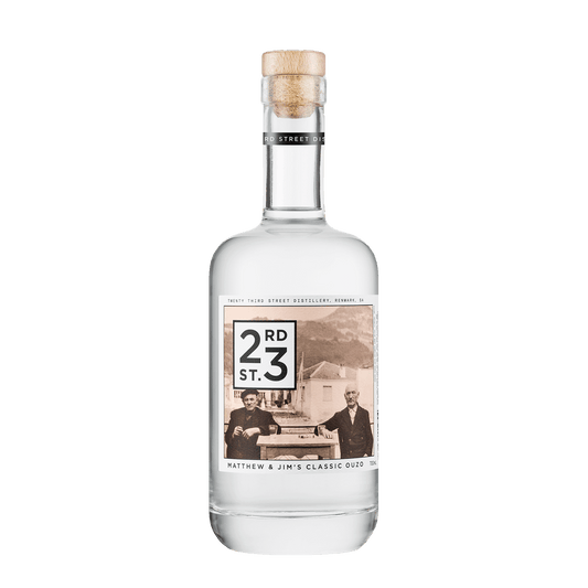 23rd Street Distillery Matthew & Jim's Classic Ouzo, 700ml 37% Alc - Liquor