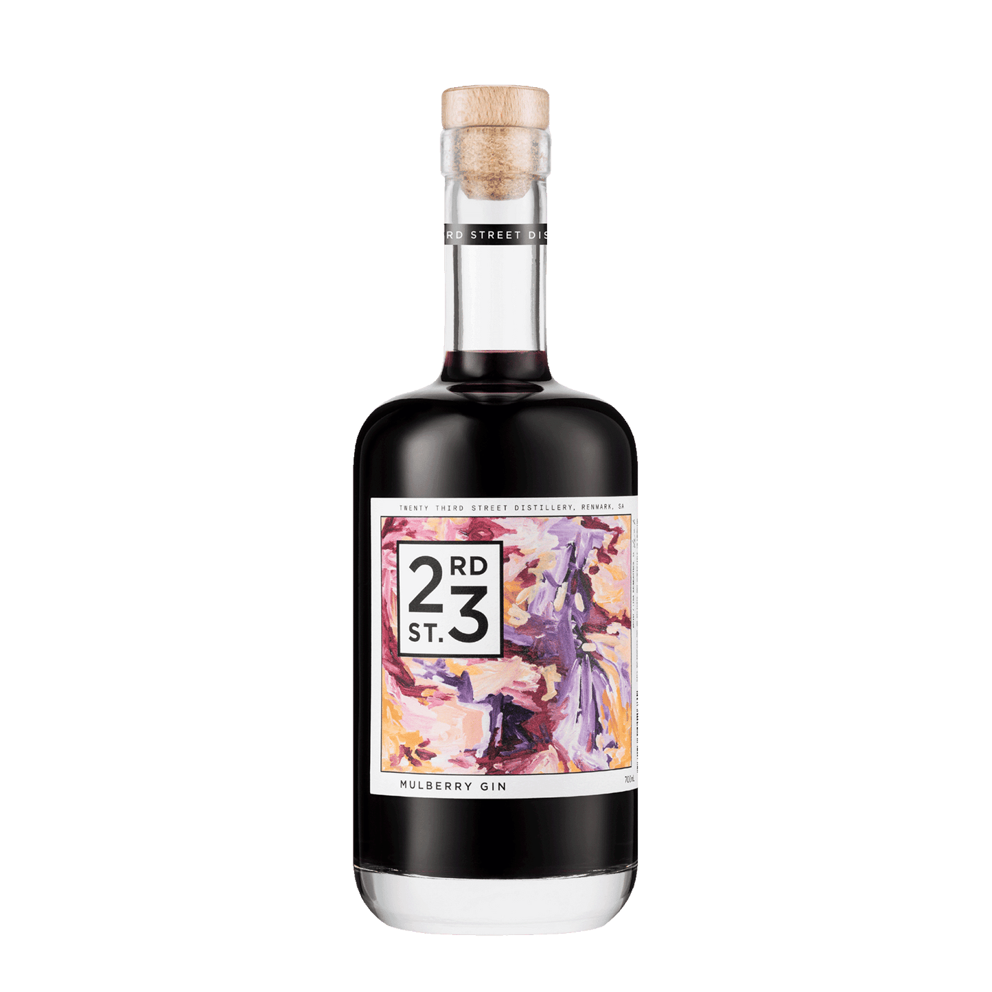 23rd Street Distillery Mulberry Gin, 700ml 40% Alc. - Gin