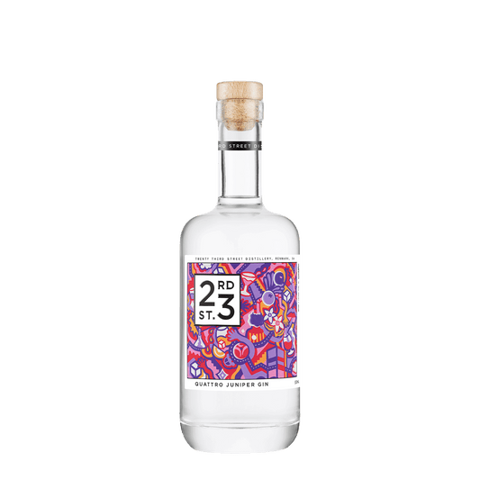 23rd Street Distillery Quattro Juniper Gin, 500ml 46% Alc. - Gin
