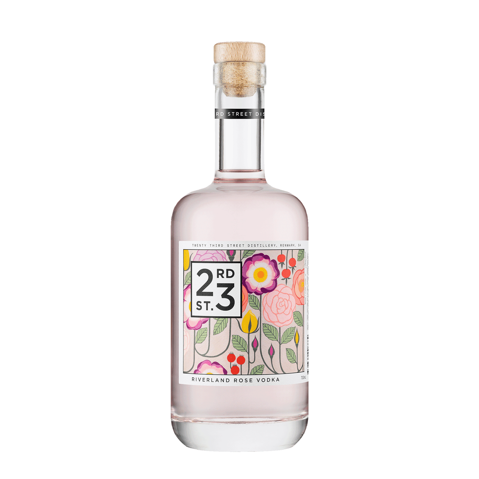 23rd Street Distillery Rose Vodka, 700ml 40% Alc. - Vodka