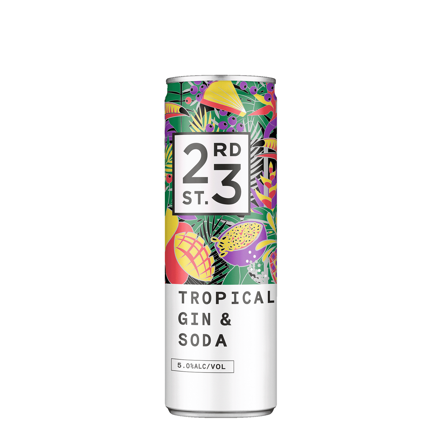 23rd Street Tropical Gin & Soda, 4x300ml 5% Alc. - Premixed