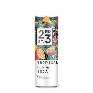 23rd Street Tropical Gin & Soda, 4x300ml 5% Alc. - Premixed