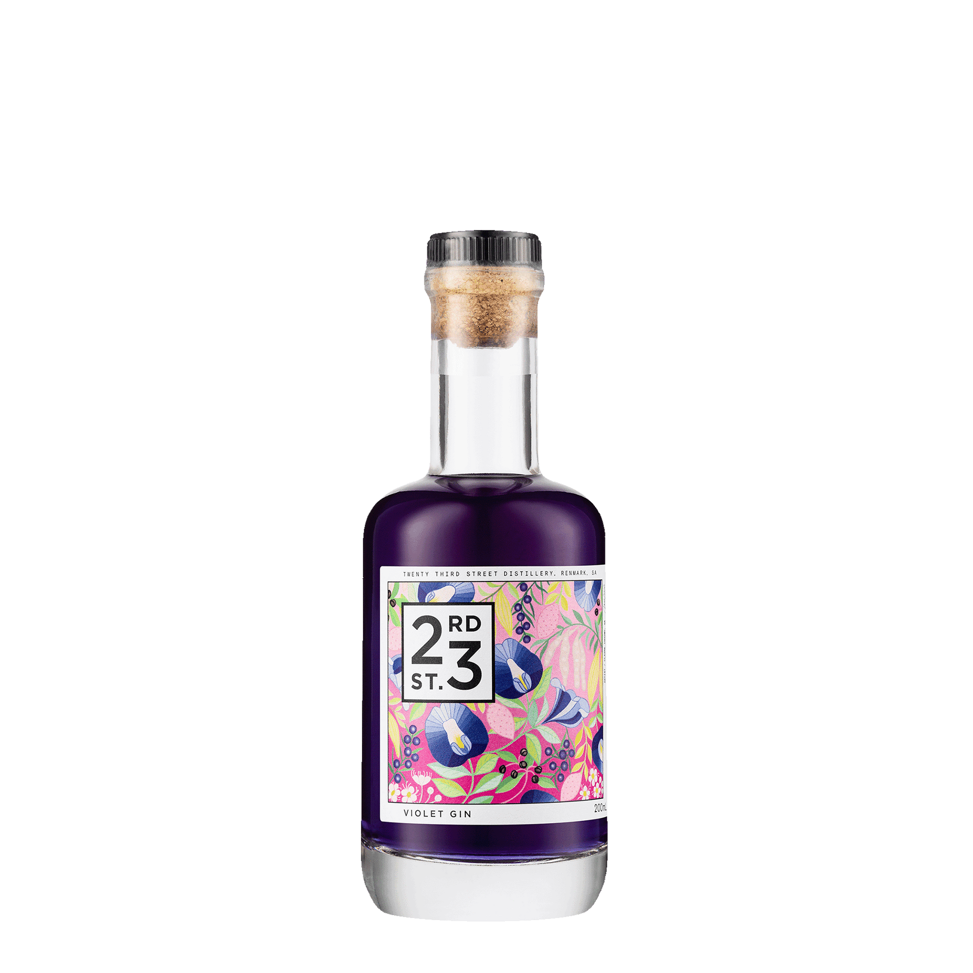 23rd Street Distillery Violet Gin, 200ml 40% Alc. - Gin