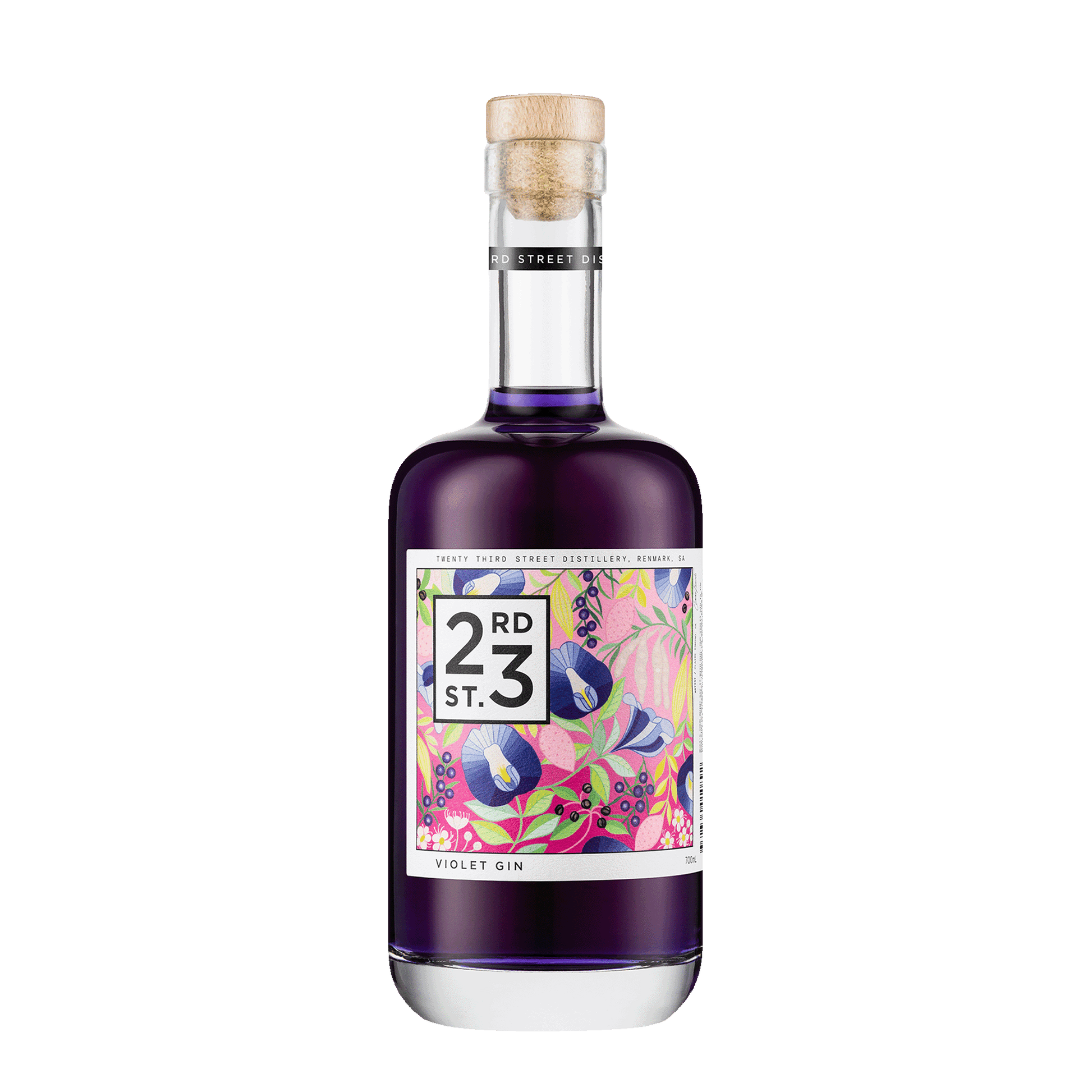 23rd Street Distillery Violet Gin, 700ml 40% Alc. - Gin