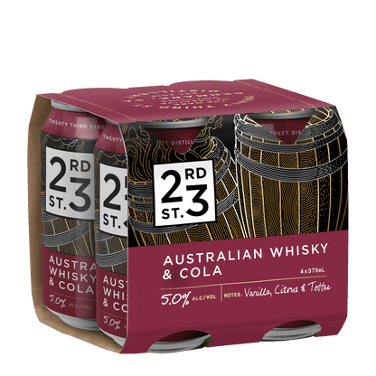 23rd Street Australian Whisky & Cola, 375 5% Alc - Premixed
