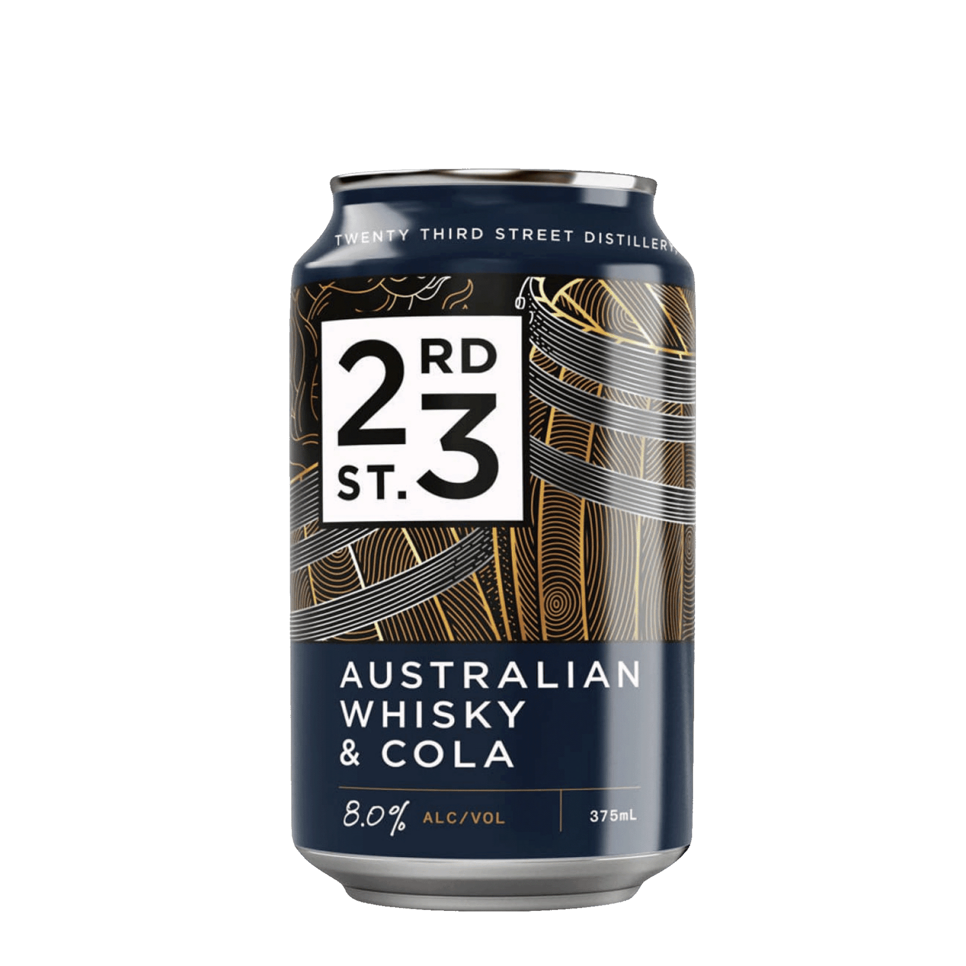 23rd Street Australian Whisky & Cola 375 8% Alc - Premixed