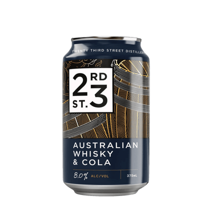 23rd Street Australian Whisky & Cola 375 8% Alc - Premixed