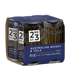 23rd Street Australian Whisky & Cola 375 8% Alc. - Premixed