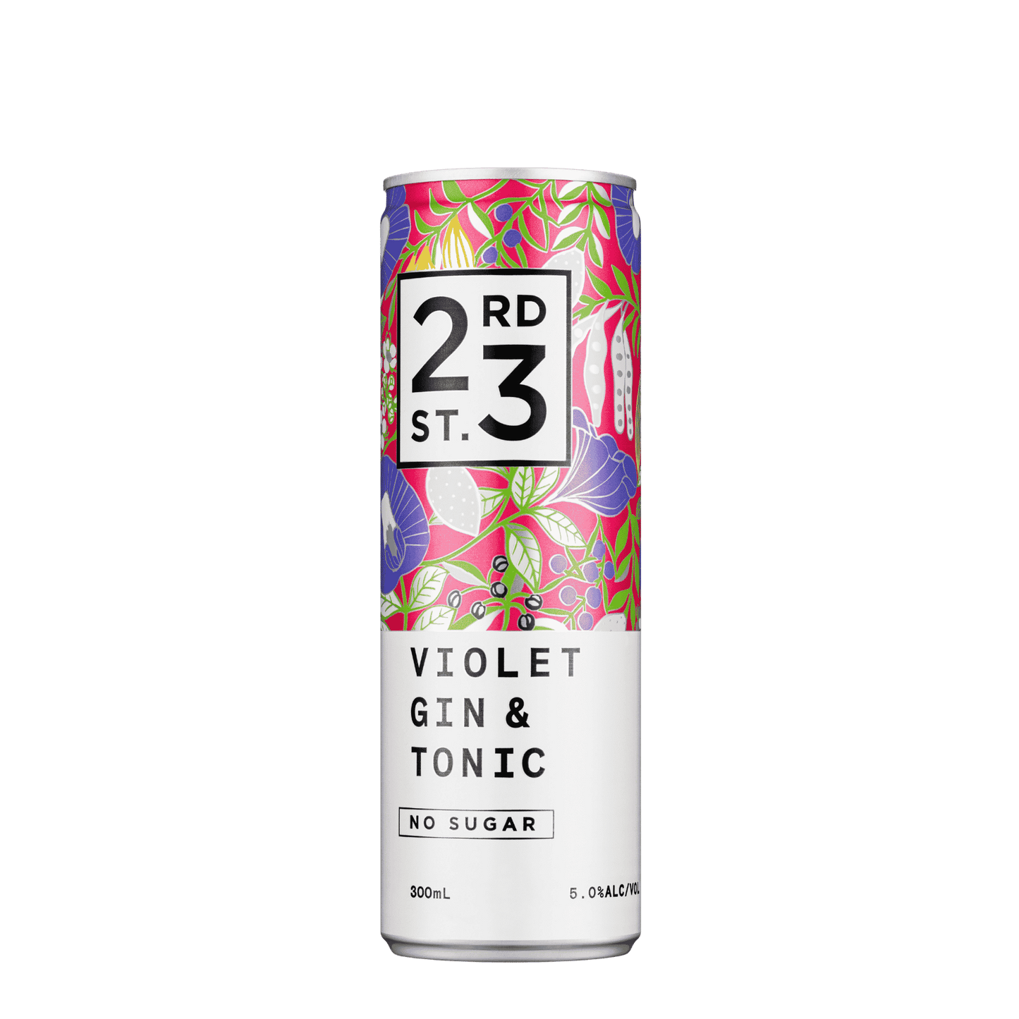 23rd Street Distillery Violet Gin & Tonic, 4x300mL 5% Alc. 