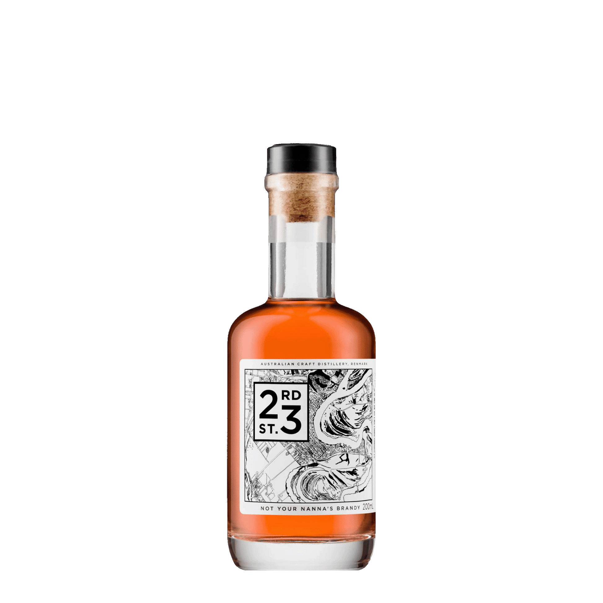 23rd Street Distillery Not Your Nanna's Brandy, 200ml 40% Alc. - Brandy