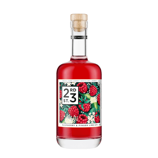23rd Street Distillery Raspberry and Finger Lime Gin, 700ml 37% Alc - Gin