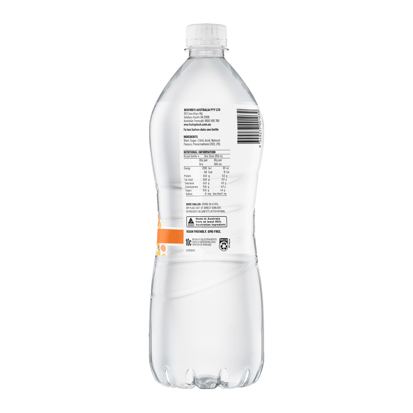 Aqua Pura Fruit Splash Tropical 1Lt x 12 - Carton x 12