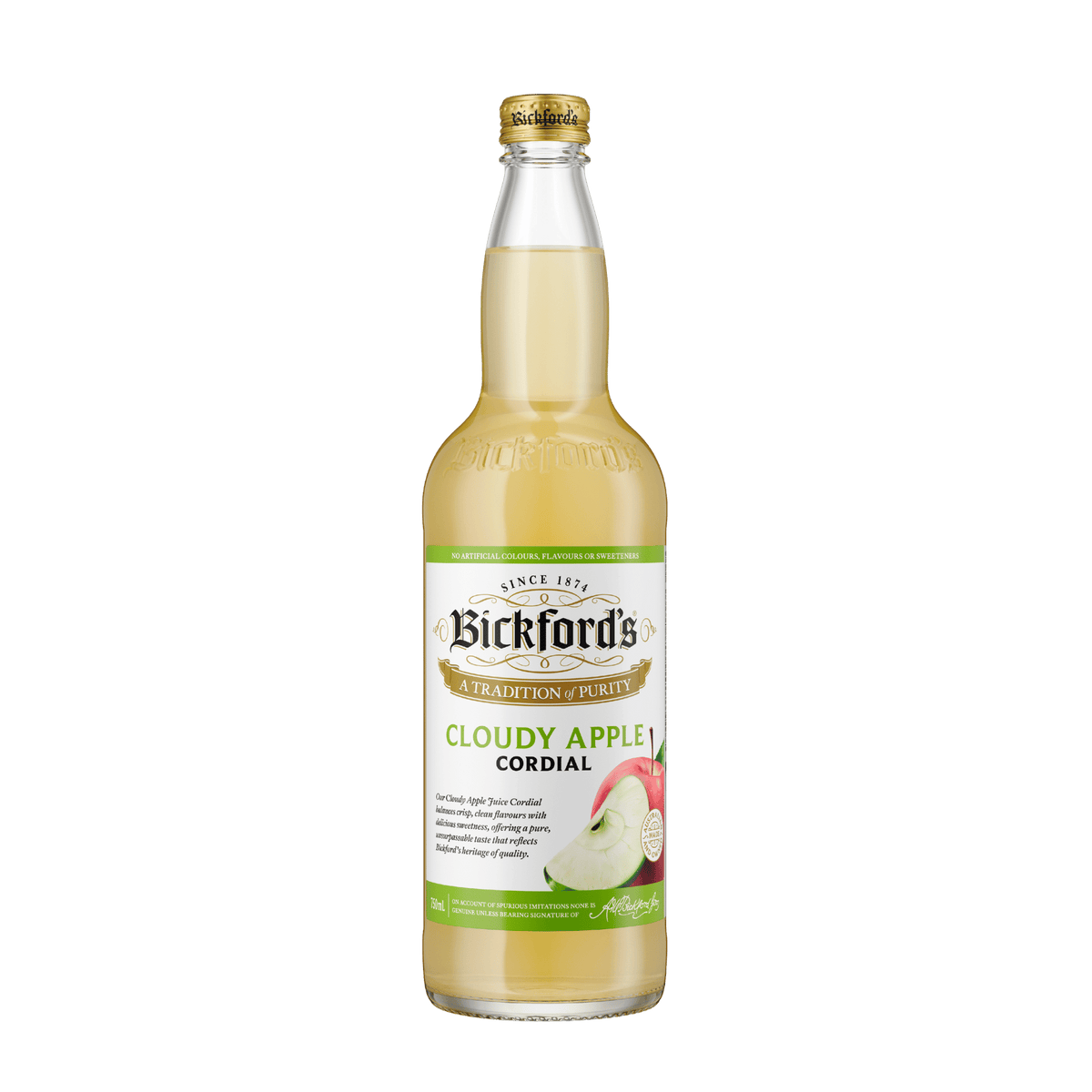 Bickford's Cloudy Apple Cordial, 750ml