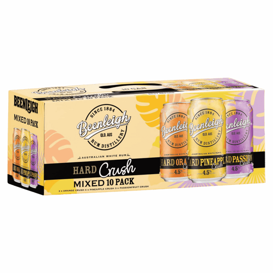 Beenleigh Hard Crush Mixed 10pk, 375ml 4.5% Alc - Premixed
