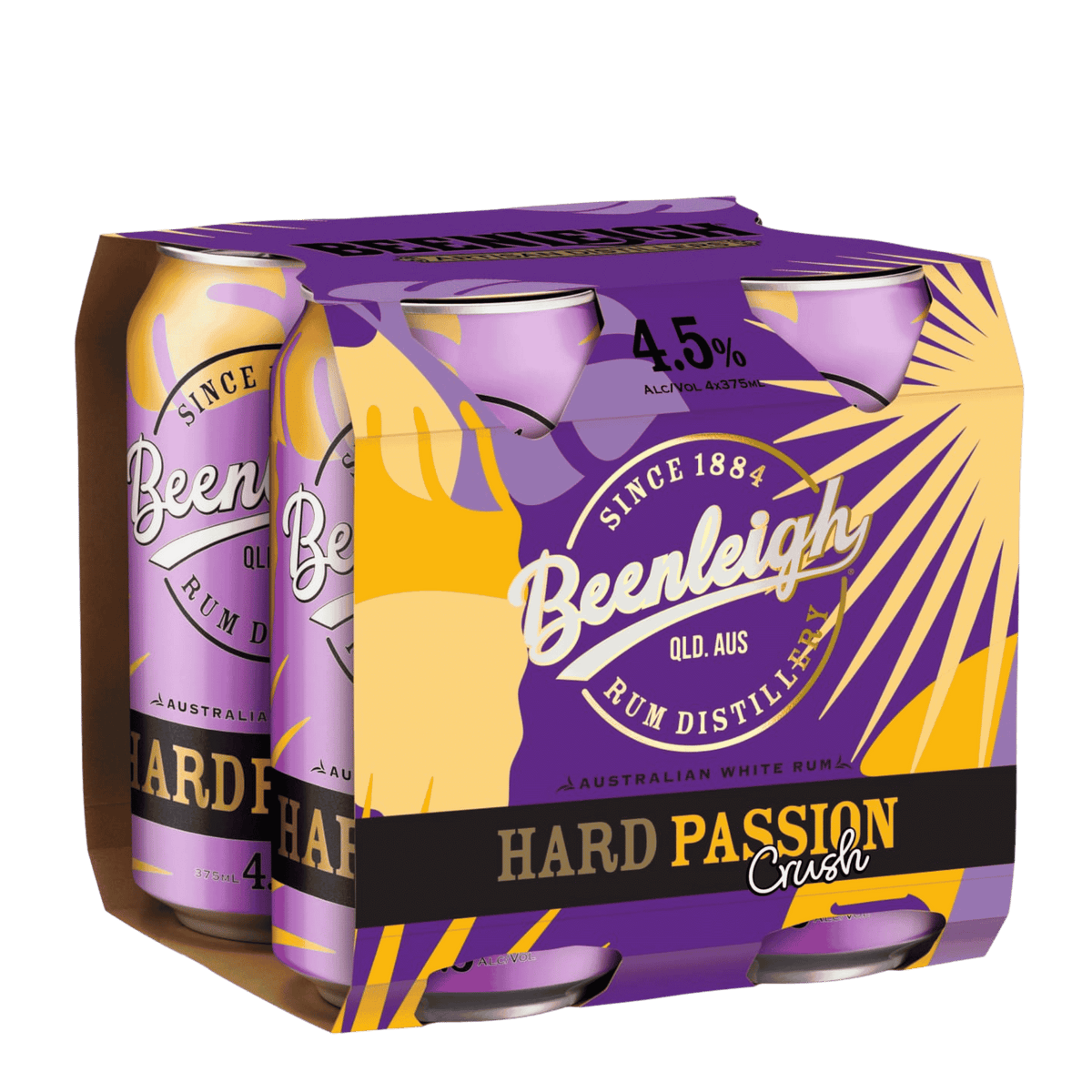 Beenleigh Hard Passion Crush, 375ml 4.5% Alc - Premixed