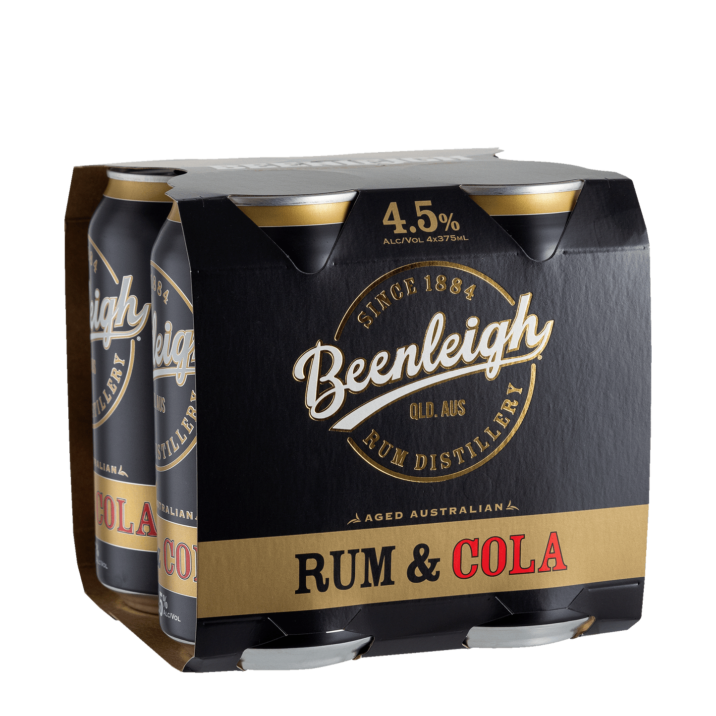 Beenleigh Rum & Cola, 375ml 4.5% Alc - Premixed