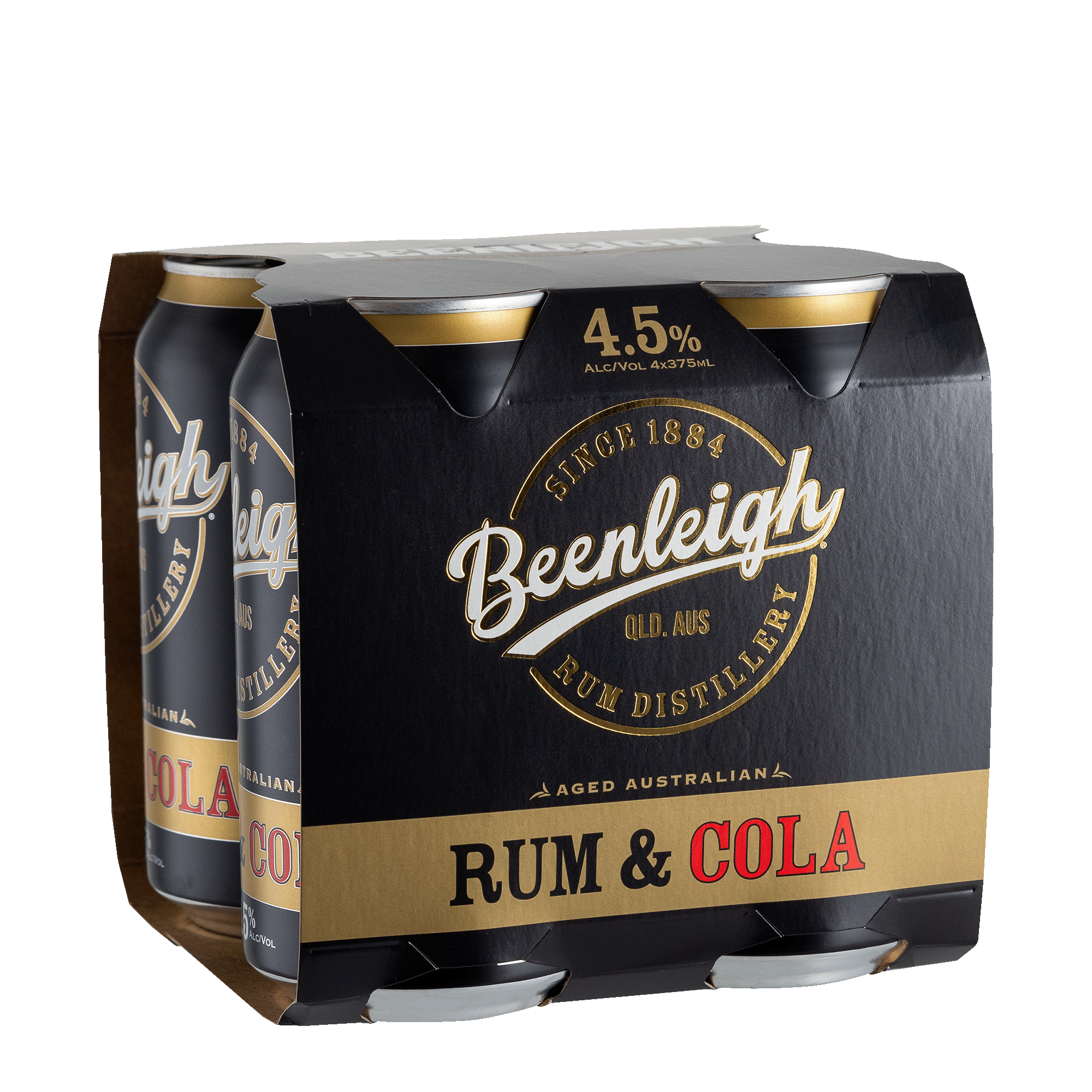 Beenleigh Rum & Cola 375ml 4.5% Alc | Sippify – Sippify