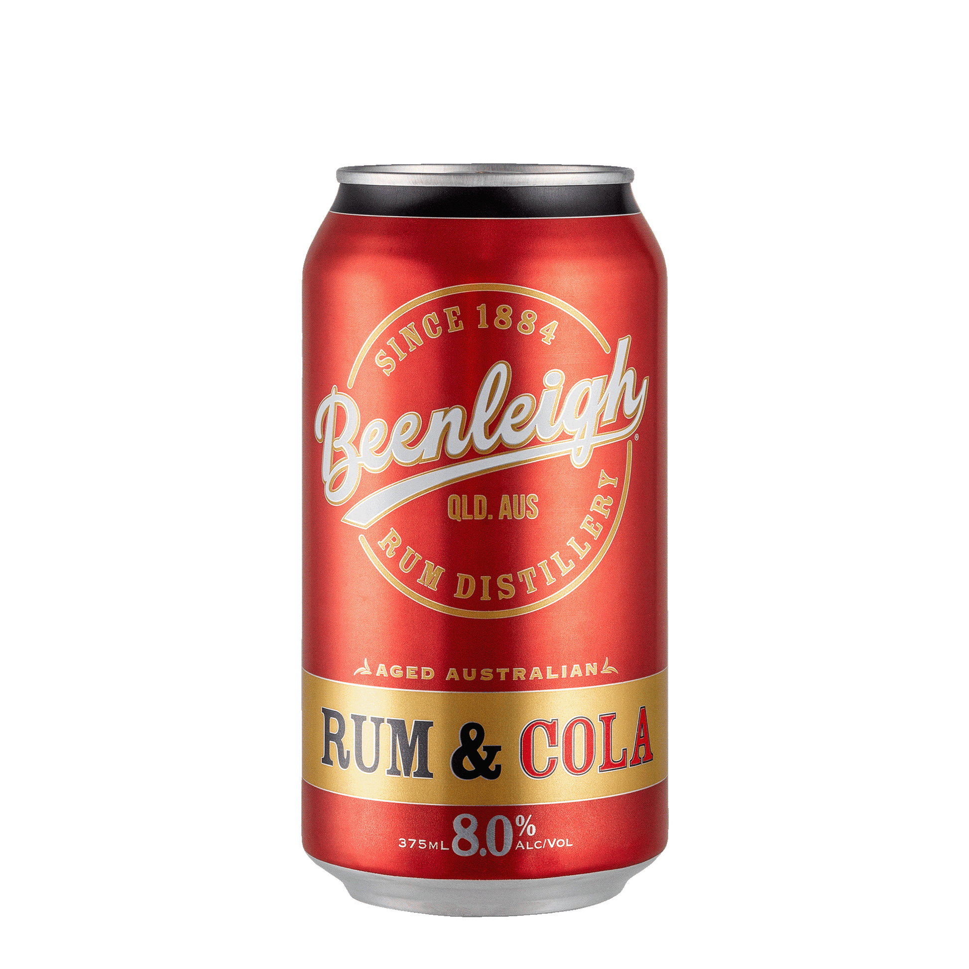 Beenleigh Rum & Cola, 375ml 8% Alc -  Premixed
