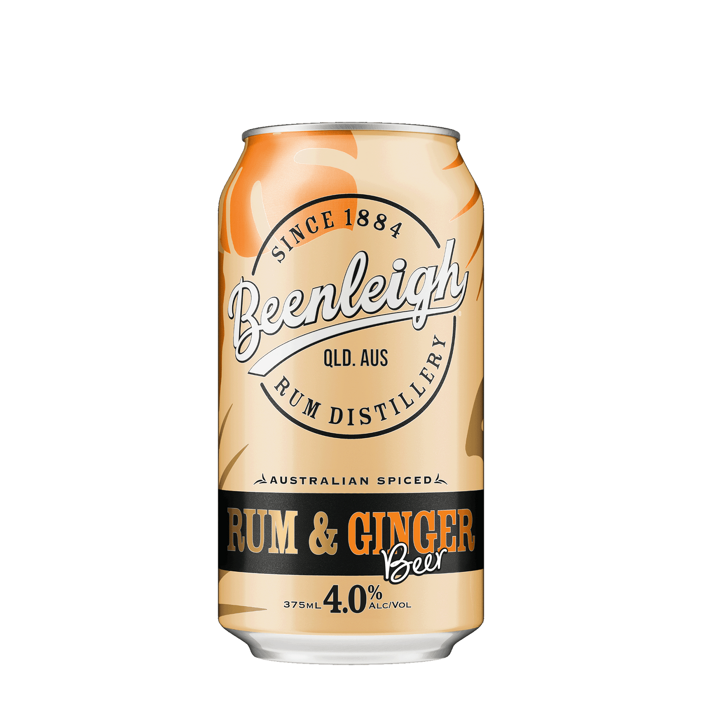 Beenleigh Artisan Distillers Spiced Rum & Ginger Beer with Native Botanicals, 375ml 4% Alc - Beer