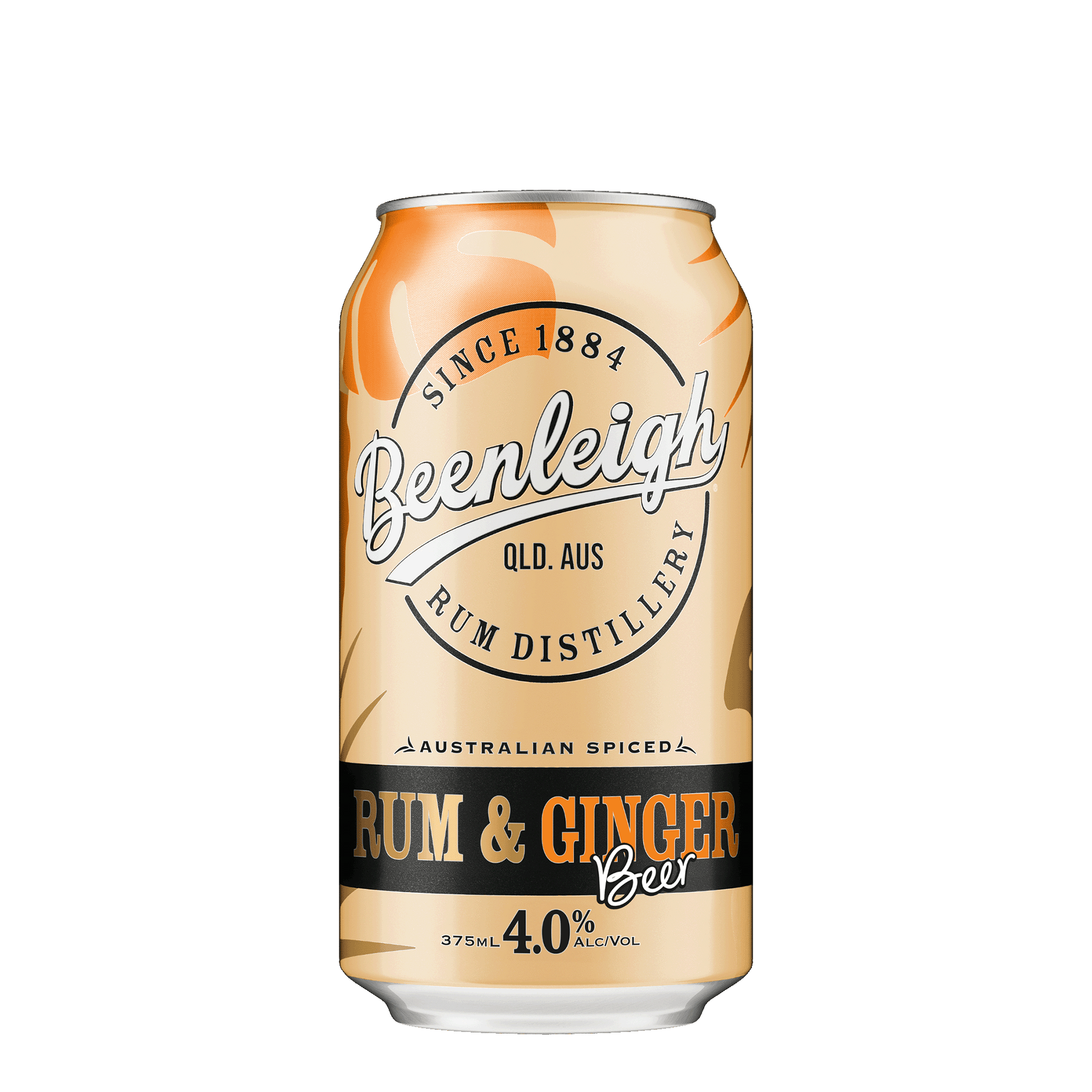 Beenleigh Artisan Distillers Spiced Rum & Ginger Beer with Native Botanicals, 375ml 4% Alc - Beer