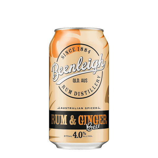 Beenleigh Artisan Distillers Spiced Rum & Ginger Beer with Native Botanicals, 375ml 4% Alc - Beer