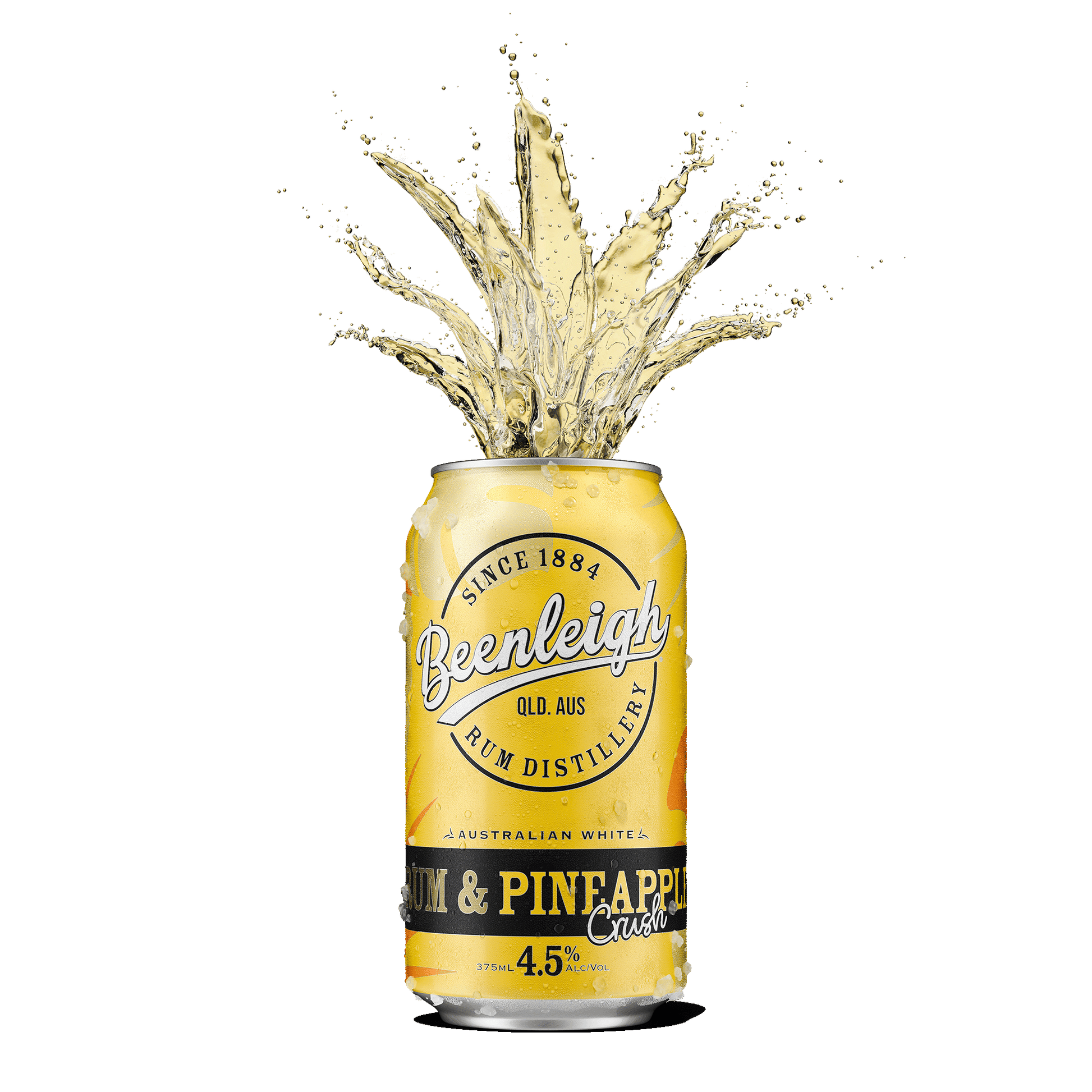 Beenleigh Rum & Pineapple Crush, 375ml 4.5% Alc - Premixed