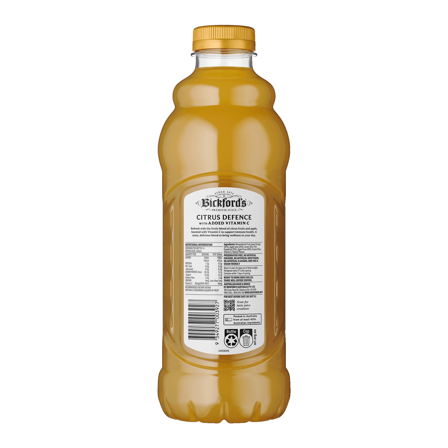 Bickford's Citrus Defence Juice, 1Lt - Juice