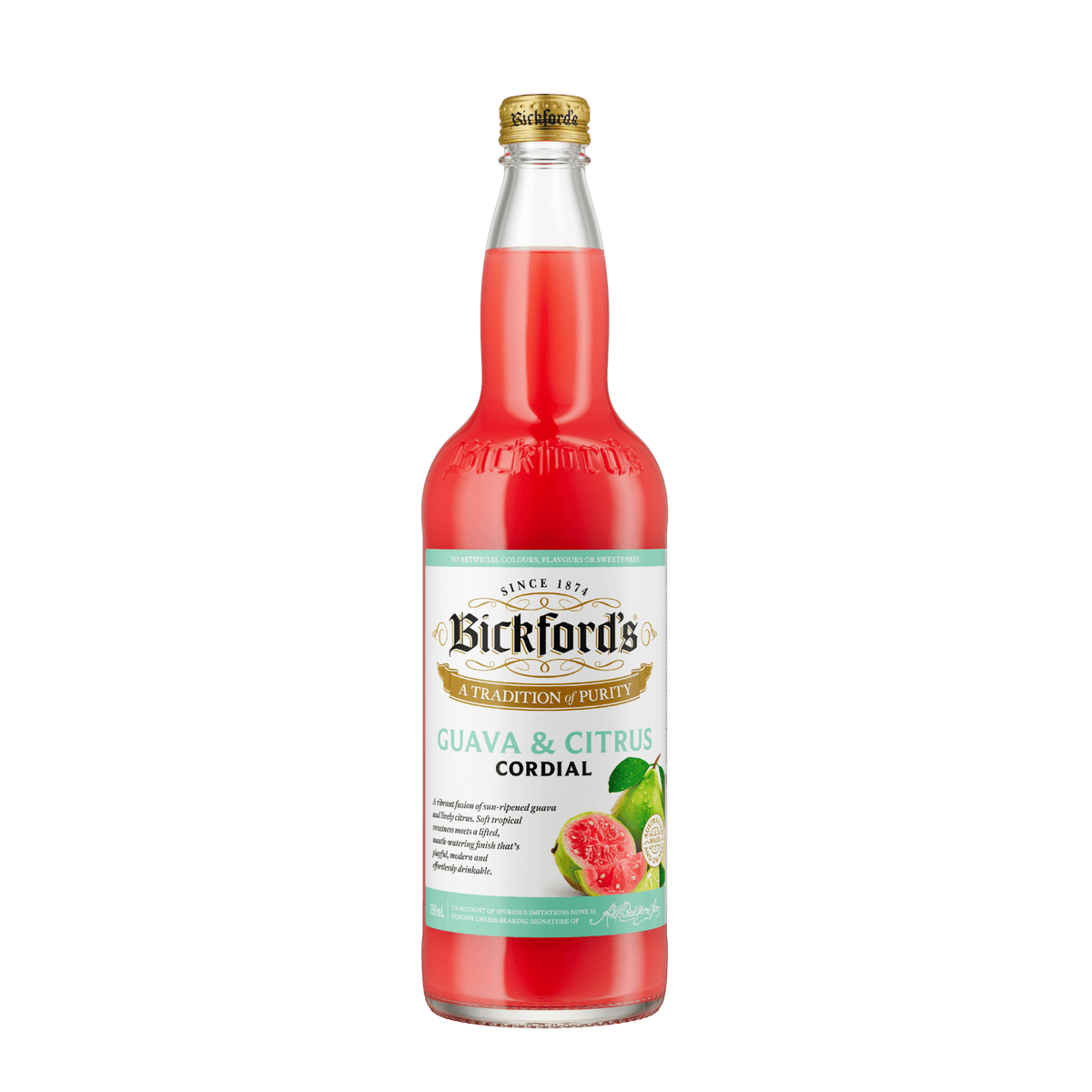 Bickford's Guava & Citrus Cordial, 750ml