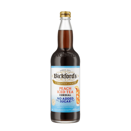 Bickford's No Added Sugar Peach Iced Tea Cordial, 750ml
