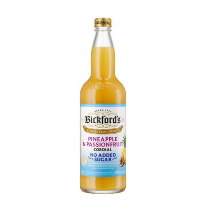 Bickford's No Added Sugar Pineapple & Passionfruit Cordial, 750ml