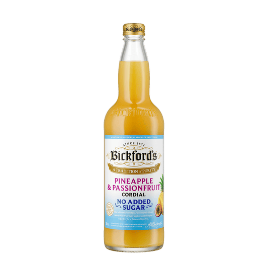 Bickford's No Added Sugar Pineapple & Passionfruit Cordial, 750ml
