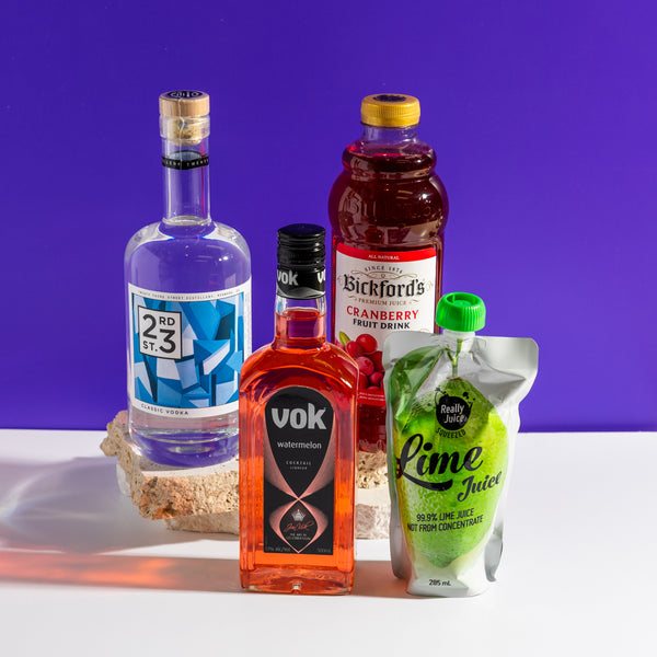 Watermelon Cosmopolitan At Home Cocktail Kit