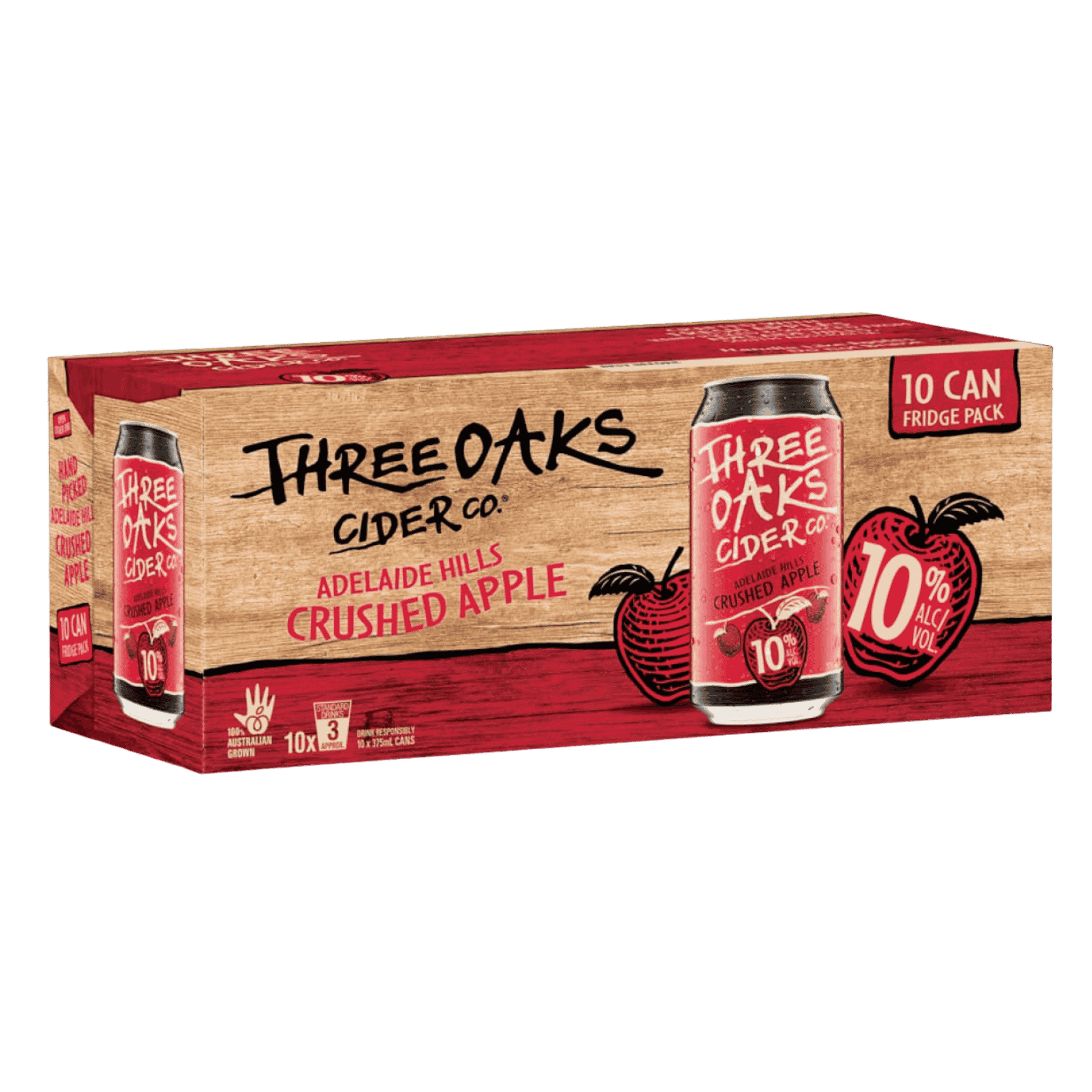 Three Oaks Crushed Apple Cider, 375ml 10% Alc - Hard Cider