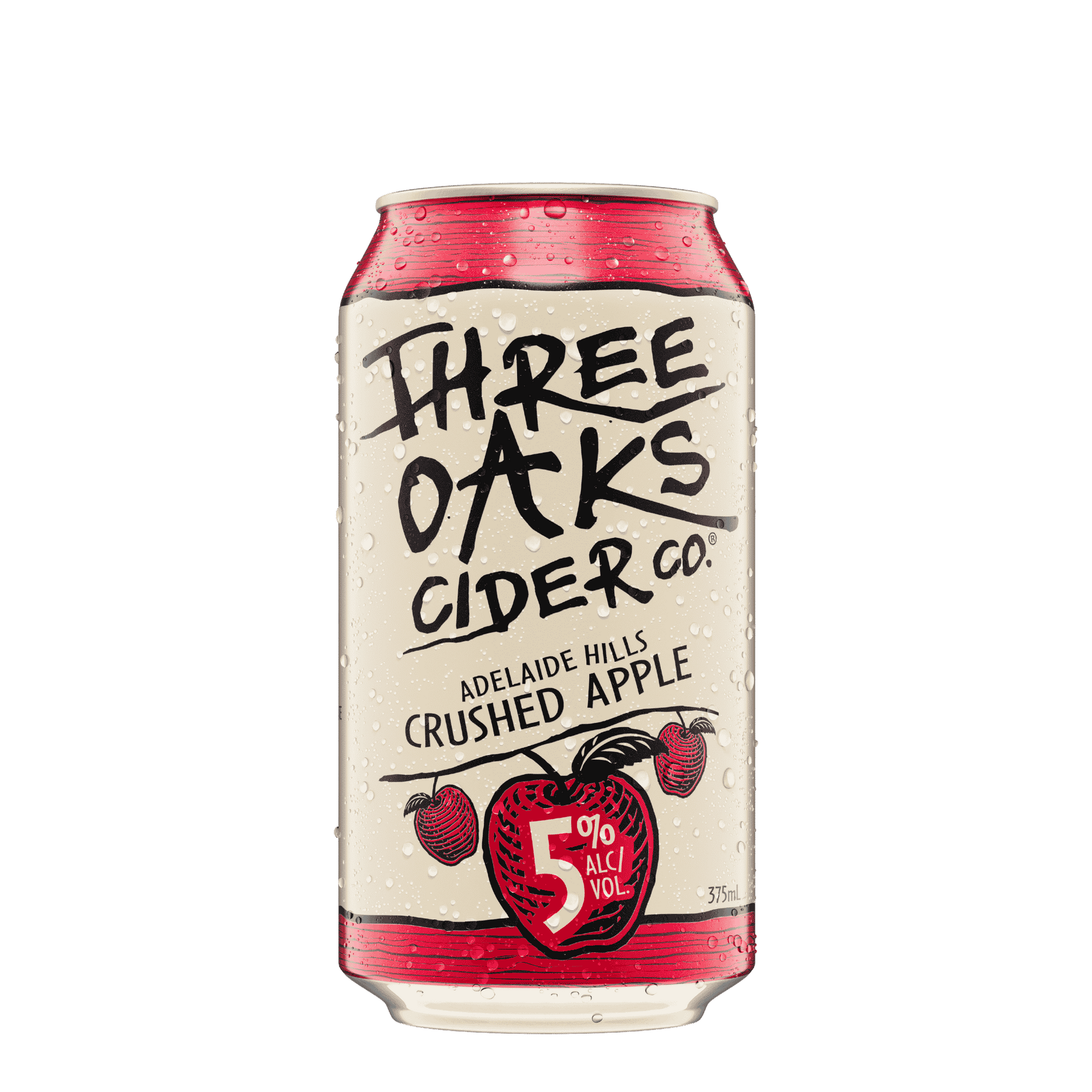 Three Oaks Crushed Apple Cider, 375ml 5% Alc - Hard Cider