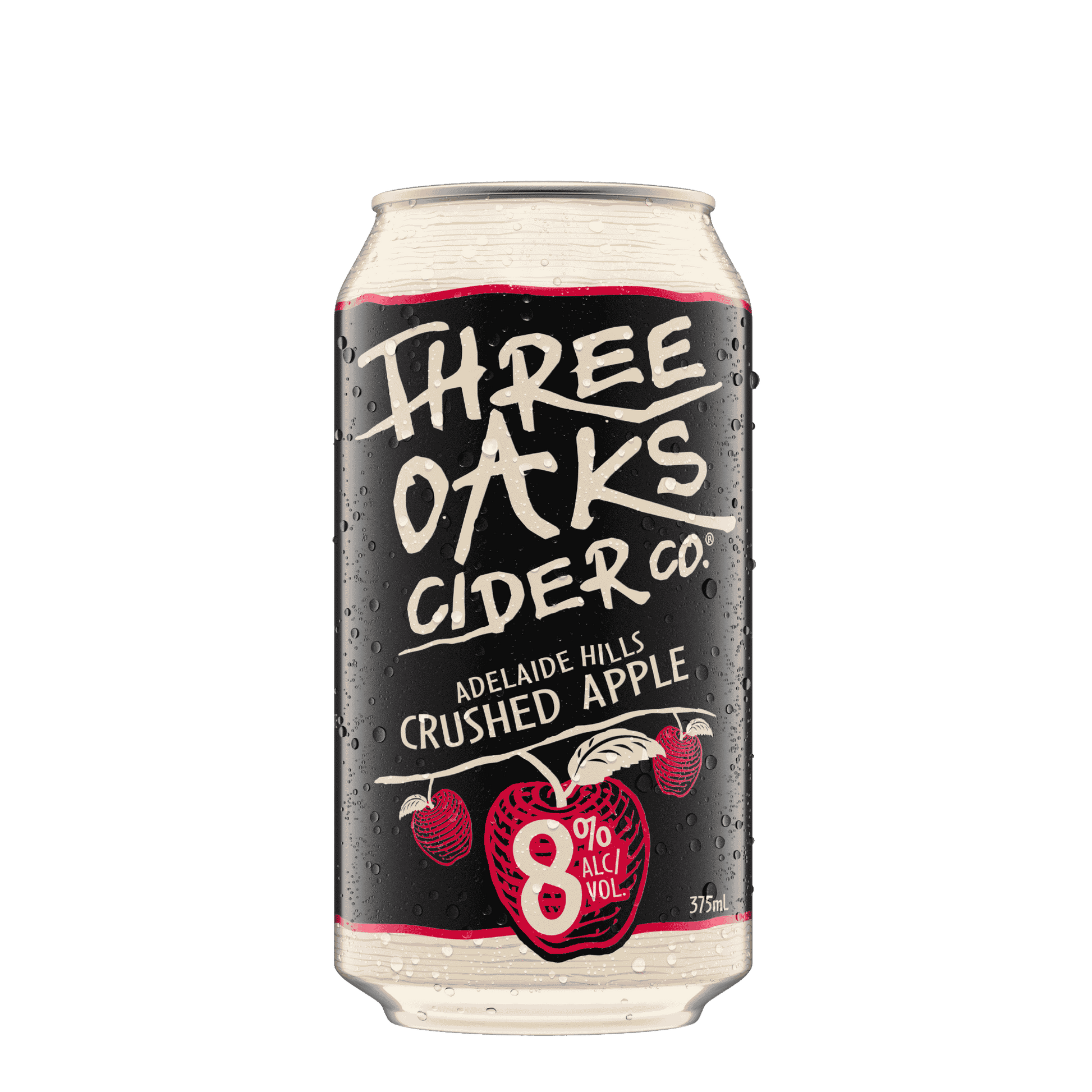 Three Oaks Crushed Apple Cider, 375ml 8% Alc - Hard Cider